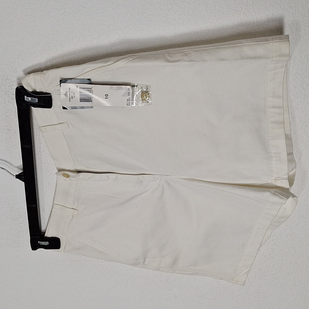 Lauren Ralph Lauren "NEW" White Preppy Old Money High Rise Chino Shorts Size 10 - Picture 3 of 11